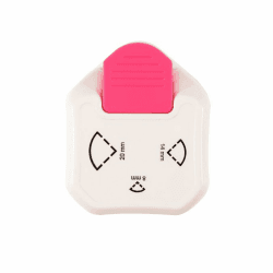 Vaessen Creative 3-in-1 Etiketten Eckenstanzer Ticket, 8,14,20mm, Ecken Nach Innen Abrunden