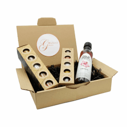Mallorca Gourmet Geschenkpaket *SANTA MARIA* - GLOSA MARINA Balsamico Essig Hibiskus + Gourmet Meersalz 5er Sets No.1 und No.3