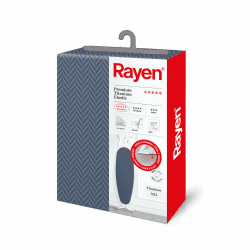 Rayen | Universal Bügelbrettbezug | Elastischer Bügelbrettbezug | 4 Schichten: Schaumstoff, 100% Baumwollgewebe, Titanium-Qualität | Premium XXL Serie | Maße: 150 x 55 cm | Dunkelblau