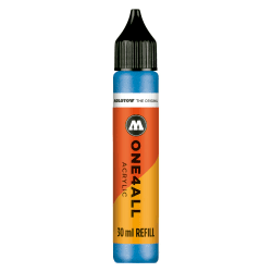 Molotow ONE4ALL Refill Acryl, Farbe 224 metallic blau 30 ml, Nachfülltinte für Permanentmarker