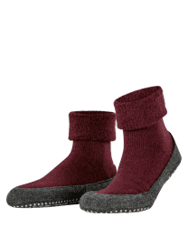 FALKE Herren Cosyshoe M Hp Wolle Rutschhemmende Noppen Stoppersocken 41/42 EU Rot Barolo 8596