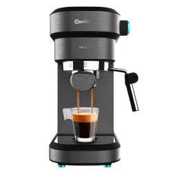 Cecotec Espressomaschine Cafelizzia 890 Dunkel. Espressos und Cappuccino, 1350 W, Thermoblock-System, 20 Bar Druck, Automatikmodus für 1-2 Kaffees, schwenkbares Dampfrohr, 1,2 Liter Kapazität