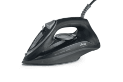 Ufesa Steam Tech 2400 Dampfbügeleisen, W, Dampfstoß, max. 120 g, Konstante 0 – 30 g/min, Keramik-Sohle, Doppel-Anti-Kalk-System, Anti-Tropf, Schwarz, Amazon-Exklusiv
