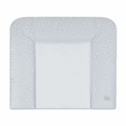 Wickelauflage Wickelunterlage abwaschbar und wasserdicht 75x72 cm - Wickelmatte zum Auflegen auf Wickeltisch Wickelaufsatz Wickelkommode oder Waschmaschine changing mat 75 x 72 Grau