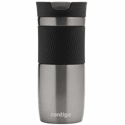 Contigo Thermobecher Byron Snapseal, Edelstahl Isolierbecher, Kaffebecher to go, auslaufsicher, spülmaschinenfester Deckel BPA-frei, 470 ml, 1 Stück (1er Pack)