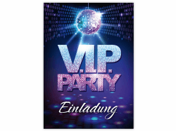 Minkocards 12 Einladungskarten zum Geburtstag Hochzeit Jubiläum Kindergeburtstag VIP Disco Jungen Mädchen Jungendliche Erwachsene Einladung