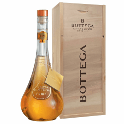 Bottega Fumé Verbarrikadierter Grappa aus Prosecco 38% in Holzkiste - 700ml