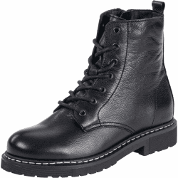 Palado Stiefeletten Damen Biak – hochwertiges Leder – leicht gefüttert für Komfort – hergestellt in Portugal - mit TPR-Sohle für Stabilität und sicheren Halt 42 EU Schwarz