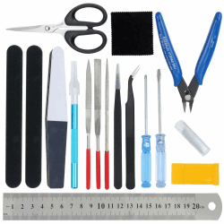 WiMas 17PCS Gundam Modeler Grundwerkzeuge, Modellbau Werkzeuge, Modellierer Basic Tools für Grundmodellbau Reparatur und Festsetzung