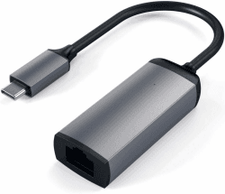 SATECHI Aluminium Type-C Gigabit Ethernet Adapter - Für M2/ M1 MacBook Pro/Air, M2/ M1 iPad Pro/Air, M2 Mac Mini, iMac M1 (Space Grau)