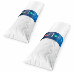 LILENO HOME Seitenschläferkissen 40x145 cm 2er Set (750 g Füllung) - Stillkissen mit herausnehmbaren Innenkissen - Seitenschläferkissen 40x145 cm für Schwangere u. Babys