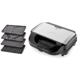 ETA Sandwichmaker 4 in 1 I Sorento I Antihaftbeschichtung für leichte Reinigung ohne Anbrennen I 900 Watt I Waffeleisen, Grill und vieles mehr