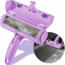 ACE2ACE Tierhaarentferner, Fusselrolle, Fusselbürste für Tierhaar, Wiederverwendbar Fusselroller für Hundehaare und Katzenhaare, für Sofa, Kratzbaum, Teppich, Hundebett, Katzenbett, Lila