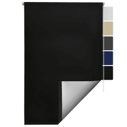 Sol Royal Thermorollo SolReflect T42 Verdunkelungsrollo 70x160 cm Rollo Schwarz - Rollos für Fenster ohne Bohren mit Thermobeschichtung - Wärmeschutzrollo Thermo Rollo zum Klemmen, Klemmfix Rollo