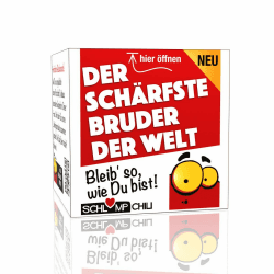 Schlump-Chili⎥Bruder Geschenk Set⎥Der schärfste Bruder der Welt - Ein witziges Präsent für den Brudi z.B. zum Geburtstag, Weihnachten, Ostern oder als kleines Dankeschön