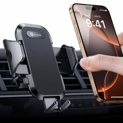 andobil Handyhalterung Auto Lüftung [ 2025 Upgrade Lüftungsclip ] Kfz Handy Halterung [ 100% Sicherer Griff ] 360° Drehbar Autohalterung Zubehör für iPhone 16 Pro Max 15/14/13/12/11 Galaxy S24 Ultra