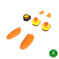 Thrustmaster eSwap X Led Orange Crystal Pack, Pack mit 7 Hintergrundbeleuchteten für eSwap X Controller