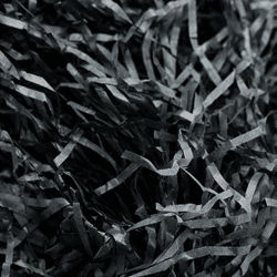 100g Raffia Hamper Shreds, Geschreddertes Seidenpapier Füllmaterial, Geschenkfüllung Papierschnitzel für DIY Party Hamper Füllung und Geschenkverpackung für Geschenkbox Dekorations (Schwarz)