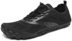 SAGUARO Unisex Minimalistische Barfußschuhe Traillaufschuhe Atmungsaktiv Schnell Trocknend Badeschuhe 41 EU Schwarz