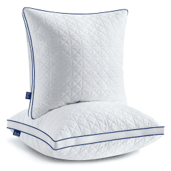 BedStory Kopfkissen 80x80, 2er Set Kissen 80x80 mit Reißverschluss, 2x1500g Mikrofaser Kopfkissen höhenverstellbar, Schlafkissen atmungsaktiv waschbar für Allergiker Seitenschläfer, Oeko Zertifiziert
