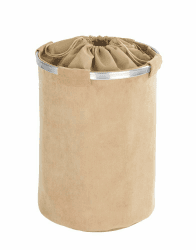 WENKO Wäschesammler Cordoba Beige - Wäschekorb Fassungsvermögen: 68 l, Polyester, 40 x 54 x 40 cm, Beige