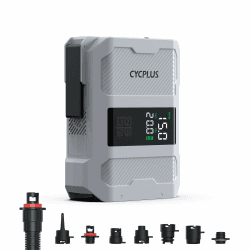 CYCPLUS 20PSI Wiederaufladbare Paddleboard-Pumpe - Intelligente Schnellinflation, Deflation, Auto-Abschaltung & Dual-LED-Anzeige. Geeignet für Stand-Up-Paddleboards, Boote, Zelte, Matratzen