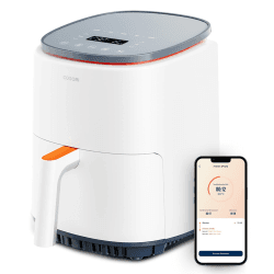 COSORI Lite Heissluftfritteuse 3.8L, voreingestelltes mehrstufiges Kochen, bis zu 230℃, Smart Steuerung, 1500W, 1-3 Portionen, kostenlos mit Online-Rezepten, Spülmaschinenfest, Weiß