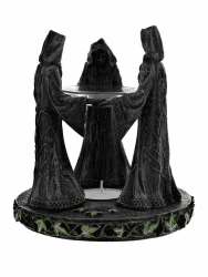 Nemesis Now Oil Burner 16cm Grey, Resin Magik Circle Ölbrenner, 16 cm, Kunstharz, Grau, Harz