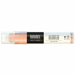 Liquitex 4610810 Professional Paint Marker, Acrylmarker mit hochpigmentierte Acrylfarbe auf Wasserbasis für den Innenbereich & Außenbereich, breite Spitze - Rosa Hell