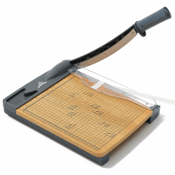 JIELISI Holz-Guillotine-Papierschneider (Bis 80g A4, 16 Blatt Schneidleistung) Manuell Schneidemaschine, Papierschneidemaschine, Hebelschneider, Schere für Papier und Fotos, höchste Präzision