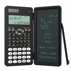 NEWYES Wissenschaftlicher Taschenrechner 82 MS, 401 Funktionen & 2-Line Display Schulrechner mit Schutztcase für Junior, Mittel und Student