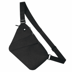 Tibroni Sling Bag Schultertasche Brusttasche Herren, Umhängetaschen Herren Männertasche Anti-Diebstahl, Brusttasche Crossbody Tasche Chest bag Damen, Herrentasche zum Umhängen Klein Schwarz 2.0