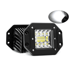 SKYWORLD Zusatzscheinwerfer, 2pcs 3 Zoll 7.6 cm LED Arbeitslichtleiste Unterputz Flush Mount Spot LED Pods Würfel für Offroad ATV UTV UAZ 4x4 Auto Auto Fahren Nebelscheinwerfer Auto 12V 24V