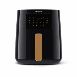 Philips Airfryer 5000 Connected Series - Gesundes, vielseitiges Kochen mit Rapid Air Technologie, 13 Zubereitungsarten, Touchscreen, 4,1 l Fassungsvermögen, perfekt für Familien (HD9255/80)
