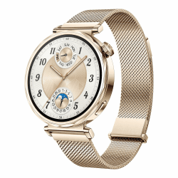 HUAWEI Watch GT 5 41 mm Smartwatch, Kunstvolles Design, Erweiterte Lauf- und Fahrradfunktionen, Gesundheitsmonitoring, Bis zu 7 Tage Akkulaufzeit, Kompatibel mit iOS & Android, Gold