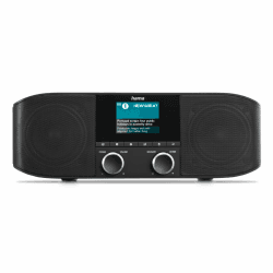 Hama WLAN Internetradio und DAB Radio DAB Plus Radio mit Bluetooth Küchenradio Internet Radio DAB+ Digitalradio Stereo Radio Bluetooth, Wecker, Aux 3,5mm, FM Radio schwarz
