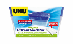 UHU Luftentfeuchter Original, Bekämpft Feuchtigkeit und Schimmel in Wohnräumen, 1000 g