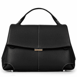 HICARRY Handtasche Damen Elegant Henkeltasche Groß Umhängetasche Designer Luxury Top-Handle Bag Kunstleder Schultertasche Shopper Tasche Work Tote Satchel Schwarz