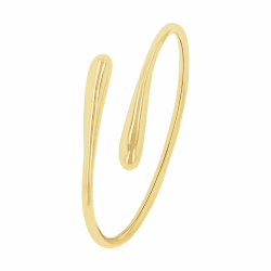s.Oliver Armreif Edelstahl Damen Armschmuck, 6 cm, Gold, Kommt in Schmuck Geschenk Box, 2035797