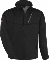 ACE Handyman Arbeits-Pullover - warmes Fleece-Futter & Reißverschluss - Pulli für die Arbeit - 35% Baumwolle - S bis 4XL XL Schwarz