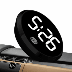 Digitaluhren, LED wasserdicht, kleine leuchtende Auto-Entlüftungsuhren, kleine Uhr für das Armaturenbrett, Armaturenbrett-Autouhren für Automobile, Motorräd