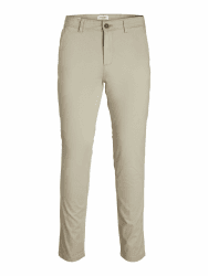 JACK & JONES Male Chino Hose Slim Fit Chino Hose 31W / 32L Oxford Tan