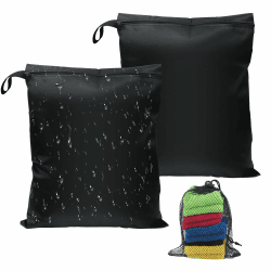 ZOCONE 2 Stück Wet Bag, 40 cm x 50 cm Nasstasche wasserdichte Wetbag mit Reißverschluss Laundry Bags Wiederverwendbar Clothes Bag Organiser für Swimsuits Schmutzige Kleidung Beach Towel Sportswear