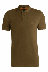 BOSS Herren Passenger Slim-Fit Poloshirt aus Stretch-Baumwolle mit Logo-Aufnäher XXL Open Green368