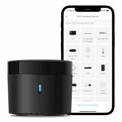 Broadlink - RM4 Mini - Universelle IR-Audio-Video-Fernbedienung, Smart Home WLAN Remote-Hub, kompatibel mit Alexa
