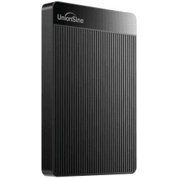 UnionSine Externe Festplatte 1TB ultradünn tragbar 2,5 Zoll USB 3.0, SATA, Festplattenspeicher für PC, Mac,TV, Wii U, Xbox, PS4 (Schwarz) HD2510