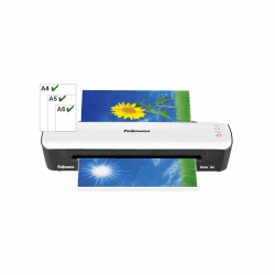 Fellowes Laminiergerät A4 Sola für Zuhause und Homeoffice, für Laminierfolien bis 125 Mikron Stärke, staufrei, Laminiergerät zum Laminieren von Fotos, Dokumenten, Rezepten, Lernkarten uvm.
