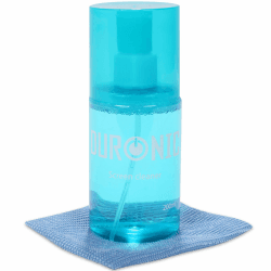 Duronic SCK101 200ml Reinigungsset mit Mikrofasertuch - Ideal für die Reinigung von Computer-Bildschirmen, PCs, Fernsehern, TFT LCD OLED Plasma, Tablet, Telefon