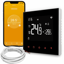 AVATTO Thermostat für Wasser Fußbodenheizung Smart Wi-Fi Thermostat Programmierbar Raumthermostat Unterstützen Alexa, Google Home Sprachsteuerung und Smart Life App Fernbedienung