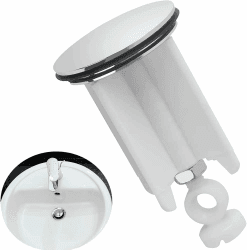 Abflussstopfen Einstellbare Waschbeckenstöpsel Universal 40 mm Höhenverstellbar-Stopfen Ersatz-Ablaufstopfen für Küche Bad Waschbecken Waschbecken Spüle Höhenverstellbar Messing verchromt